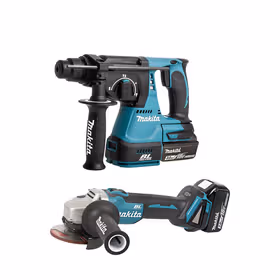 牧田(makita) 充电无刷组合套装 角磨机+电锤(DGA404+DHR242)；DLX2161X