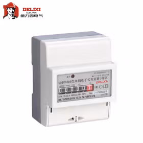 德力西电气 单相电子式电能表(导轨,计度器)；DDSU6606 220V 1级 10(40)A 计度器导轨表