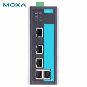 Moxa 5口管理型百兆工业以太网交换机；EDS-405A