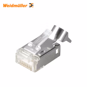 魏德米勒 RJ45 压接插头,无扭折保护盖帽的插头；IE-PM-RJ45-TH