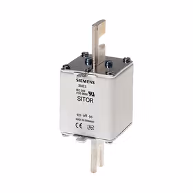 西门子 SITOR熔断片,含开槽的刀形触头,NH2,输入：900A,aR,UnAC：690V,前端标示警报器；3NE NH2 900A 690V AC aR开槽刀形触刀