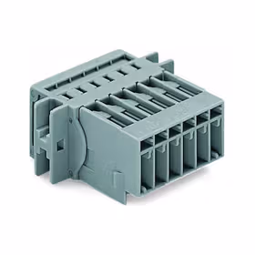 万可(WAGO) 1线针型连接器,夹持槽,4mm,焊针间距5mm,8极,灰色；769-608/002-000