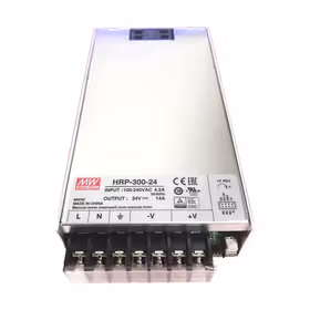 明纬 300W单组输出具有PFC功能开关电源,15台/箱；HRP-300-24