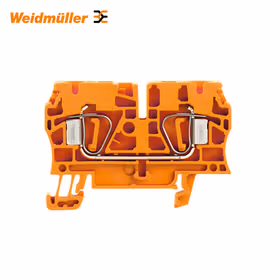 魏德米勒 直通型接线端子,弹片联接,4mm,800V,32A,橙色；ZDU 4 OR