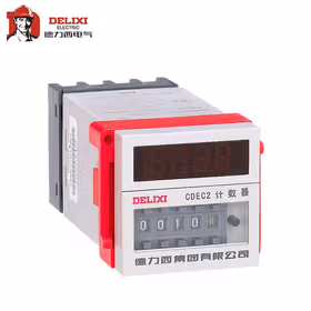 德力西电气 电子式计数器；CDEC2-11 AC220V 1-999900 PF113A座