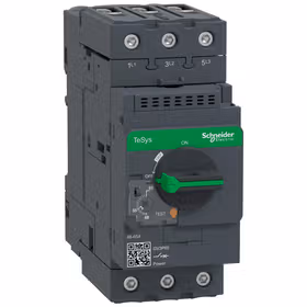 施耐德电气 TeSys 热磁式电动机断路器,旋钮控制,整定电流48-65A,最大分断能力Icu 50kA；GV3P65