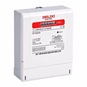 德力西电气 登峰系列 E系列三相电子式电能表 DTS606 220/380V 1级 5(40)A 计度器；DTS606MQ140M8E1