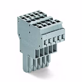 万可(WAGO) 2线孔型连接器,4mm,7极,灰色；769-127