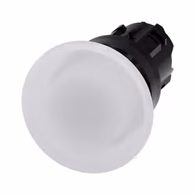 西门子 发光蘑菇头推拉开关,22mm,圆形,塑料,白色,40mm,键控式；3SU10011BD600AA0