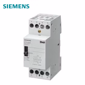 西门子 INSTA接触器0/1自动带4个常开触点25A,控制电压24VAC；5TT5 25A 4NO 24AC with manual switch