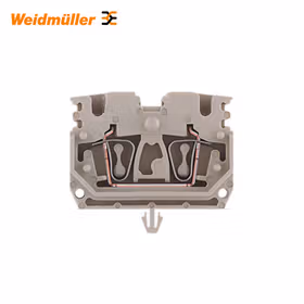 魏德米勒 Z系列,直通型接线端子,额定横截面:2.5mm,弹片联接,深褐,直接安装；ZDUB 2.5-2/4AN/RC