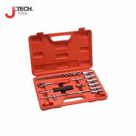 捷科(jetech) 25件6.3mm(1/4")公制综合套筒组套；SK1/4-25SP