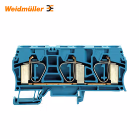 魏德米勒 直通型接线端子,弹片联接,16mm,800V,76A,蓝色；ZDU 16/3AN BL