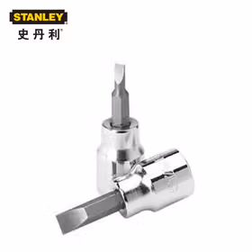 史丹利 12.5mm(1/2")系列55mm一字旋具套筒12mm；89-211