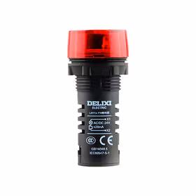 德力西电气 按钮指示灯；LAY5s-FM 断续闪烁式 AC 220V 红(蜂鸣器)抗干扰