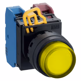 和泉 按钮开关,黄色；YW1L-MF2E11Q4Y