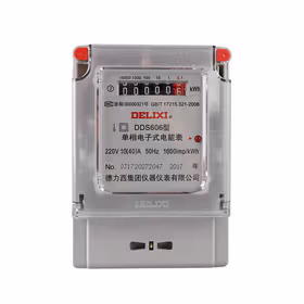 德力西电气 单相电子式电能表；DDS606 220V 2级 10(40)A
