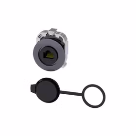 西门子 RJ45接口,30mm,金属亚光,沙灰色；3SU19600GB800AA0