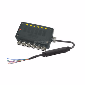 胜蓝SiRON Mini型6位防水接线盒带拖链航插线长3米【其他尺寸请咨询客服定制】；H420-6TF-3000/100