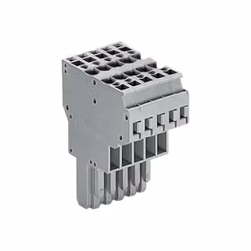 万可(WAGO) 2线孔型连接器,4mm,10极,灰色；769-130