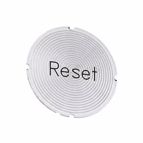 西门子 铭板适用于发光按钮,圆形,乳白色,带黑色文字,带标记：复位；3SU19000AB710DU0