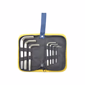 长城精工 7pcs牛津包镀镍标准内六角扳手3-12mm；338307