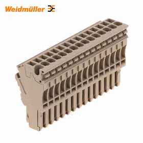 魏德米勒 Z系列,接线端子,接插件,深褐,直接安装；ZP 2.5/1AN/QV/15