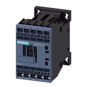 西门子 轨道的辅助接触器2NO+2NC,DC72-125V,带内置可变电阻尺寸S00,弹簧型端子连接适合于PLC输出端；3RH21222XF400LA2