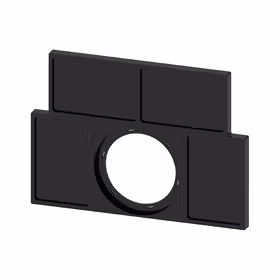 西门子 标牌支座,平,黑色,用于4个标签牌17.5mmx27mm,用于粘贴；3SU19000BS100AA0