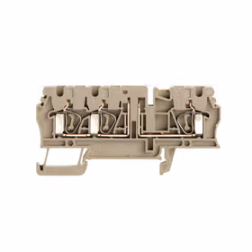 魏德米勒 电流测试端子,弹片联接,2.5mm,500V,20A,可翻转,深褐；ZTR 2.5/3AN/O.TNHE