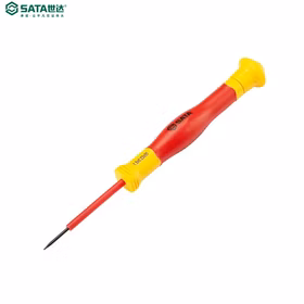 世达 VDE双色柄绝缘一字精密螺丝批1.5*0.23*50mm 63301