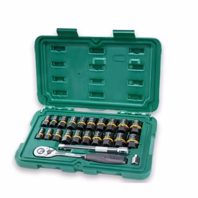 世达 23件打滑螺栓拆卸套筒组套 09138