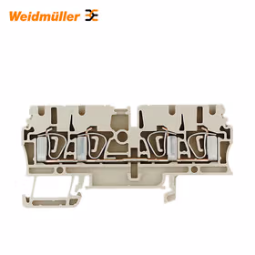 魏德米勒 直通型接线端子,弹片联接,2.5mm,800V,24A,深褐；ZDU 2.5/4AN