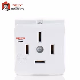 德力西电气 HDXE导轨插座；HDXE 插座 四插 25A