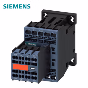 西门子 功率接触器,9A,4kW, 2NO+2NC 230VAC50/60Hz,3极,尺寸S00笼卡式连接辅助开关不可解；3RT20162AP043MA0