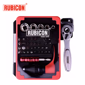 罗宾汉(RUBICON) 40件6.3mm(1/4")迷你综合套筒组套；RGH-40