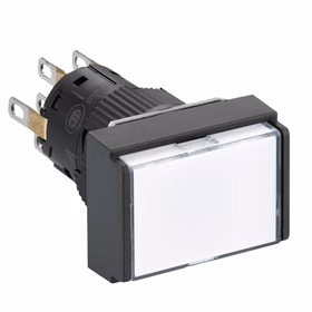 施耐德电气 自锁定带灯按钮,长方形,白色,24V,2NO/N；XB6EDF1B2F