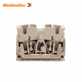 魏德米勒 Z系列,直通型接线端子,额定横截面:2.5mm,弹片联接,深褐,直接安装；ZDUB 2.5-2/4AN/DB