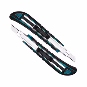 世达 橡塑柄推钮美工刀13节9x80MM；93427