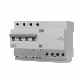 常熟开关 带剩余电流保护小型断路器 63A 4P D 6kA 100mA；CH3LN-63D63/4/100E