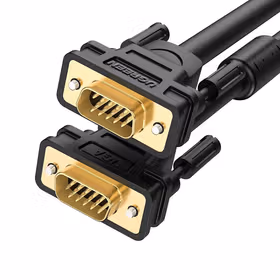 绿联(UGREEN) VGA公对公线1-10M:3+6芯；OD 8.0MM铜线芯 铝箔+铝编多重屏蔽5米以下单磁环2米:铝箔袋包装；11646