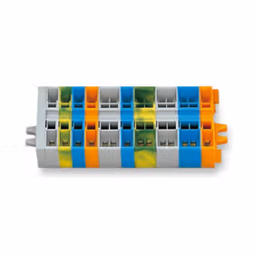 万可(WAGO) 2线中心接线端子,在端板与终端用接线端子之间需要,适用于有固定耳的端子排；264-326