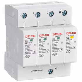 德力西电气 电涌保护器 DZ47sY-II 40kA 3P+N 440V；DZ47SY2406440