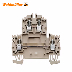 魏德米勒 双层端子,螺钉联接,4mm,800V,32A,深褐；WDK 4N
