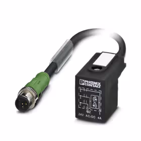 菲尼克斯 传感器/执行器电缆；SAC-3P-M12MS/0,6-PUR/BI-1L-Z