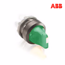 ABB M3SS三位置选择开关操作头部（带灯型）,绿色；M3SS3-11G