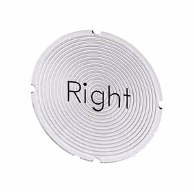 西门子 铭板适用于发光按钮,圆形,乳白色,带黑色文字,带标记：Right；3SU19000AB710DQ0