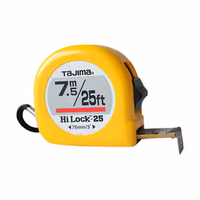 田岛 HILOCK卷尺25-75M/FT,公英制7.5m*25mm；L25-75M/FT