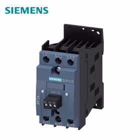 西门子 3相半导体接触器AC53/5.2A/48-480V/24VDC2相位控制瞬时切换螺栓型端子连接；3RF34051BB04