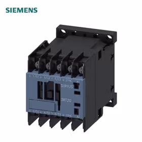西门子 功率接触器,12A,5.5kW,1NC,AC110V,50Hz,120V60Hz,3极,尺寸S00环形电缆终端衔套连接；3RT20174AK62